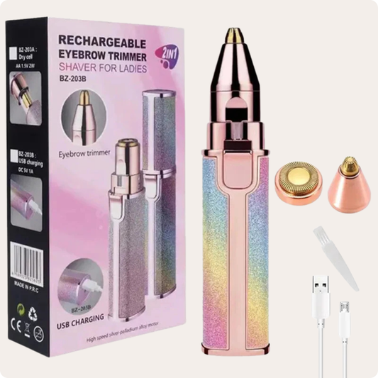 Portable 2-in-1 Epilator and Hair Trimmer