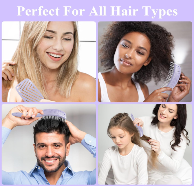 LushSilk™ Detangler Brush for Wet & Dry Hair